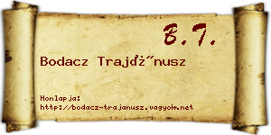 Bodacz Trajánusz névjegykártya
